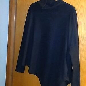Black mock neck dolman top